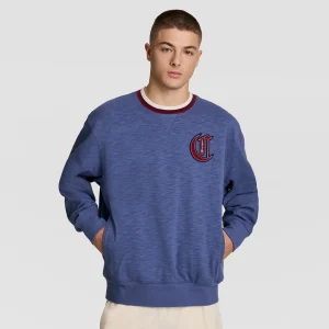 Modern Retro Washed Crew Sweatshirt, C Logo