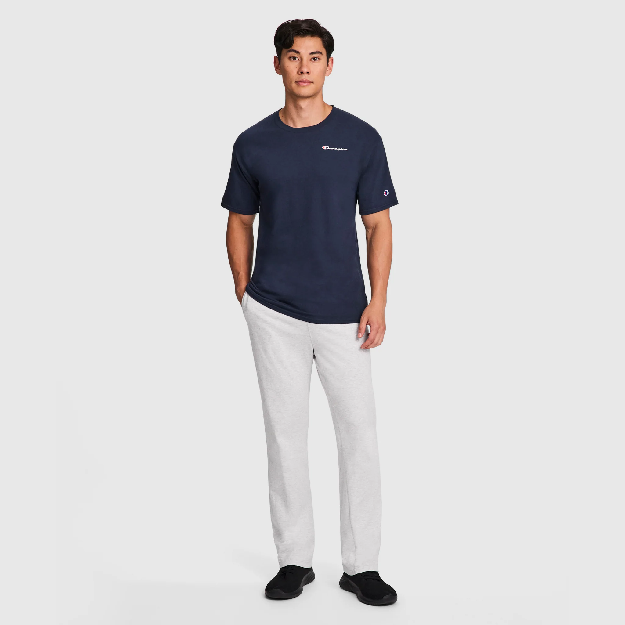 Lightweight Lounge Pants, Open Hem, C Logo - Image 4