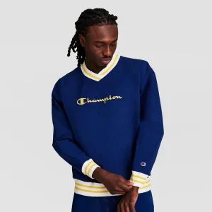 Gridiron V-Neck Pullover, C Logo
