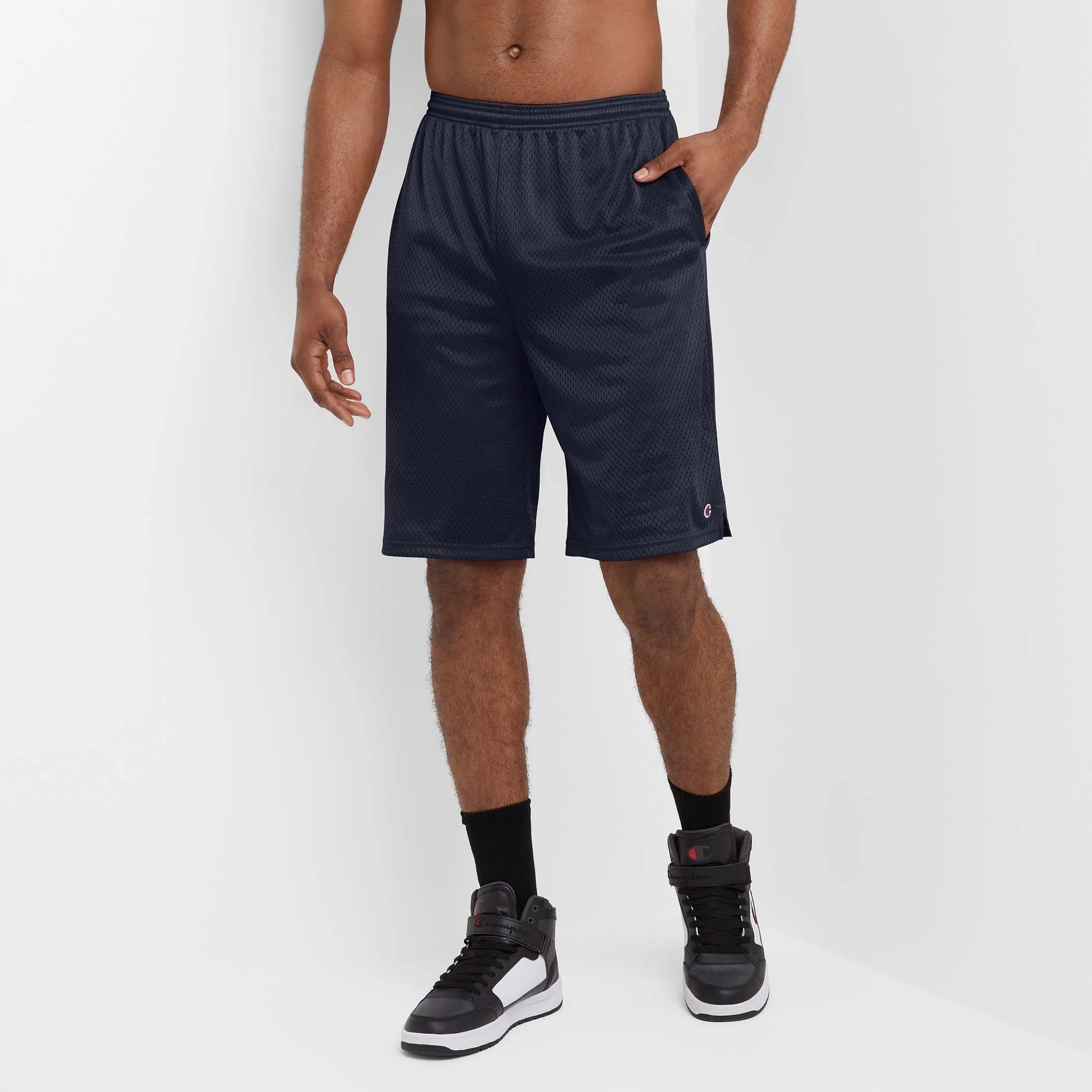 9" Classic Mesh Shorts, C Logo - Big & Tall