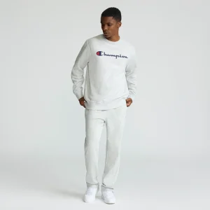 Powerblend Crewneck, Classic Script/Open Hem Sweatpants Set