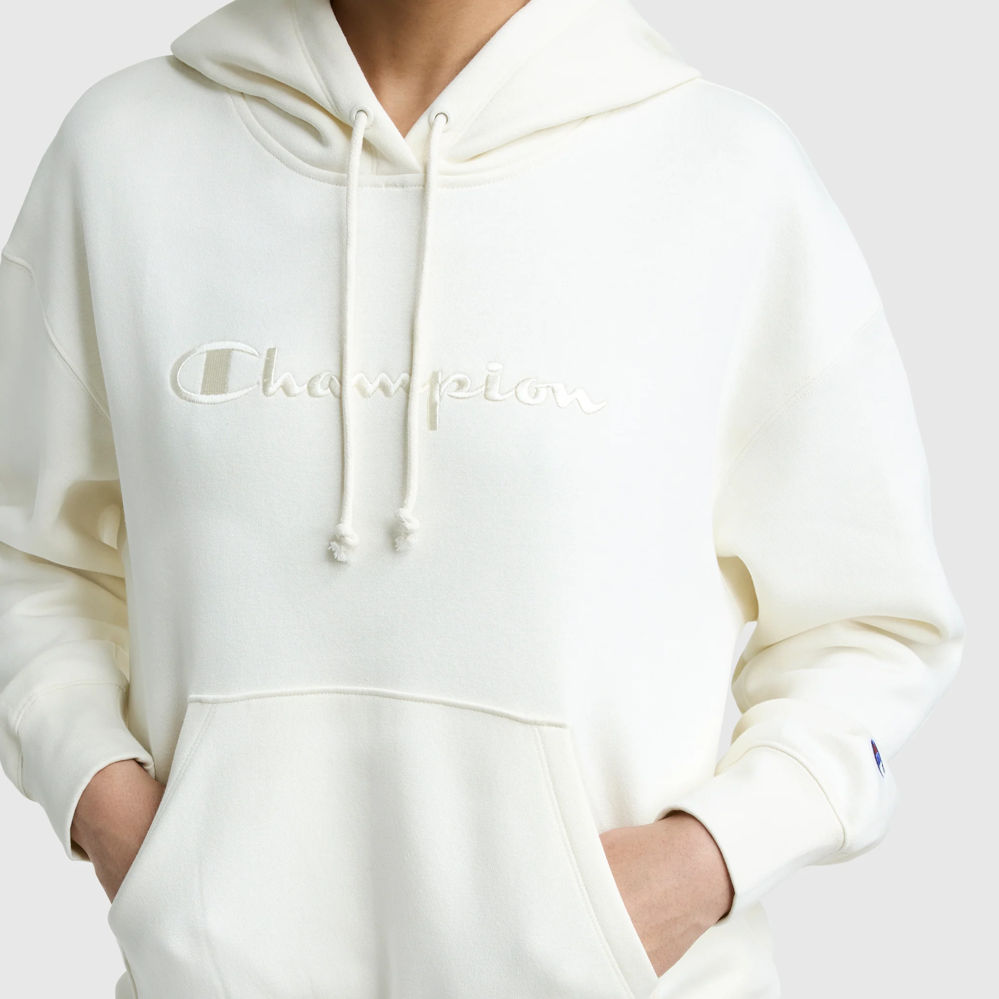 Powerblend Hoodie, Tonal Script Freshman - Image 4