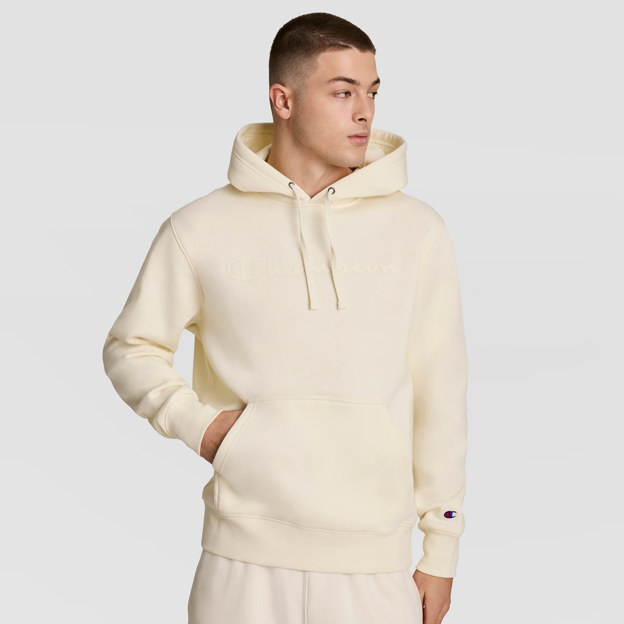 Powerblend Hoodie, Tonal Script Logo