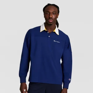 Gridiron Long Sleeve Rugby, Script Logo
