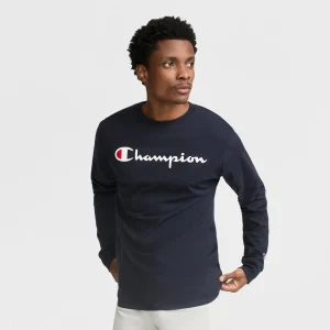 Classic Graphic Long-Sleeve T-Shirt, Script Logo