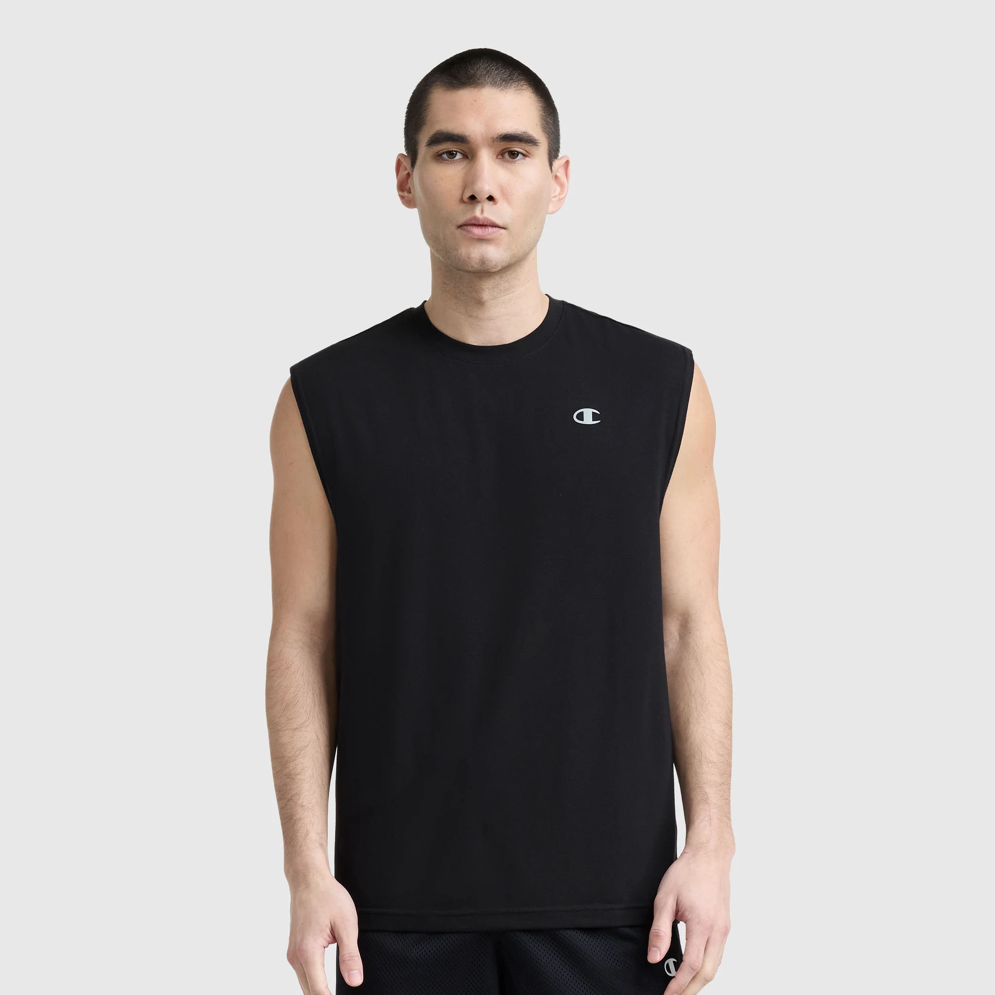 Sport Crewneck Muscle Tee, Script Logo