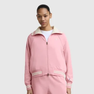 Pitcher Full-Zip Mockneck Top, C Logo
