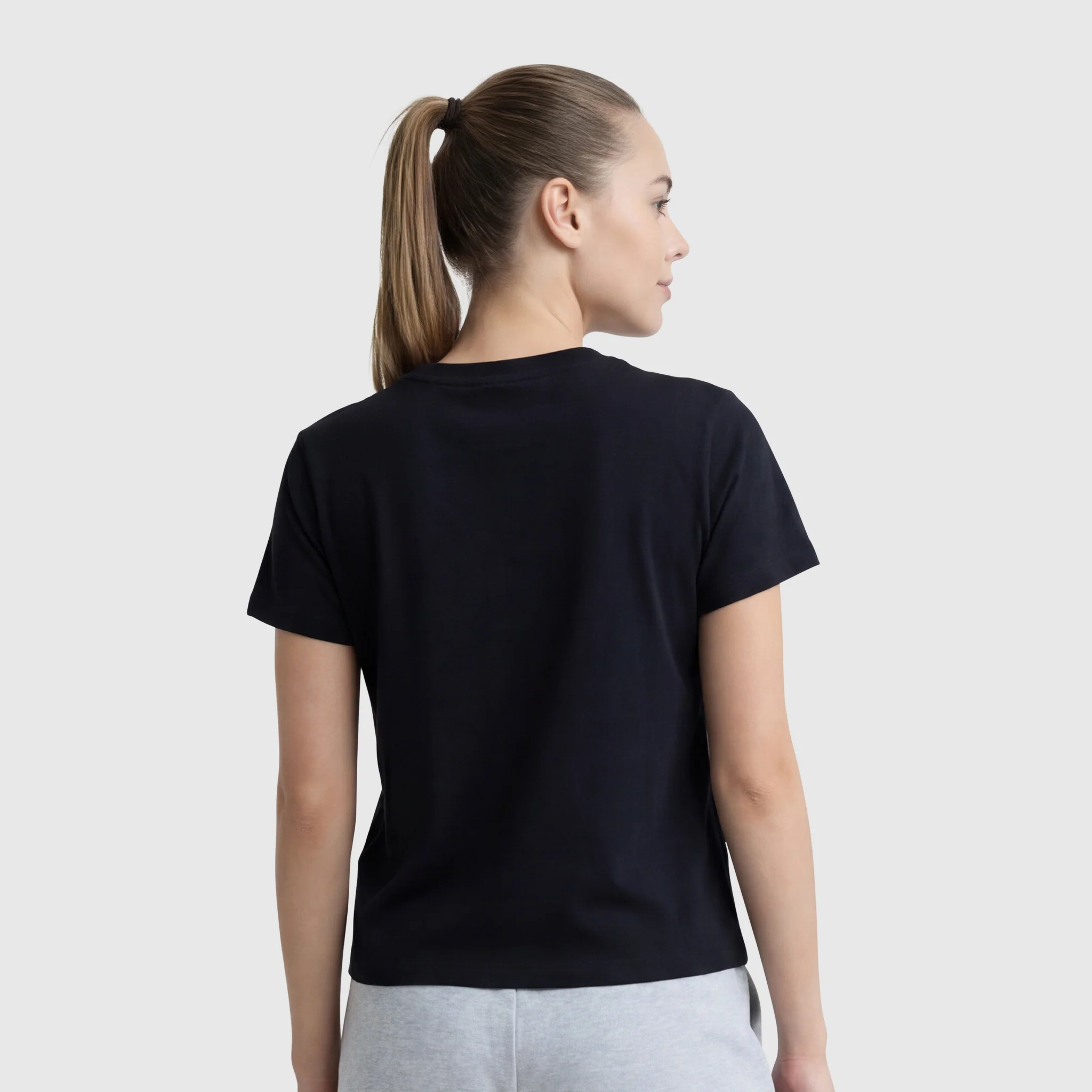 Floral Mesh "C" Graphic T-Shirt, C Logo - Image 2