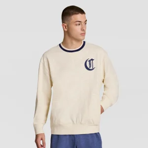 Modern Retro Washed Crew Sweatshirt, C Logo