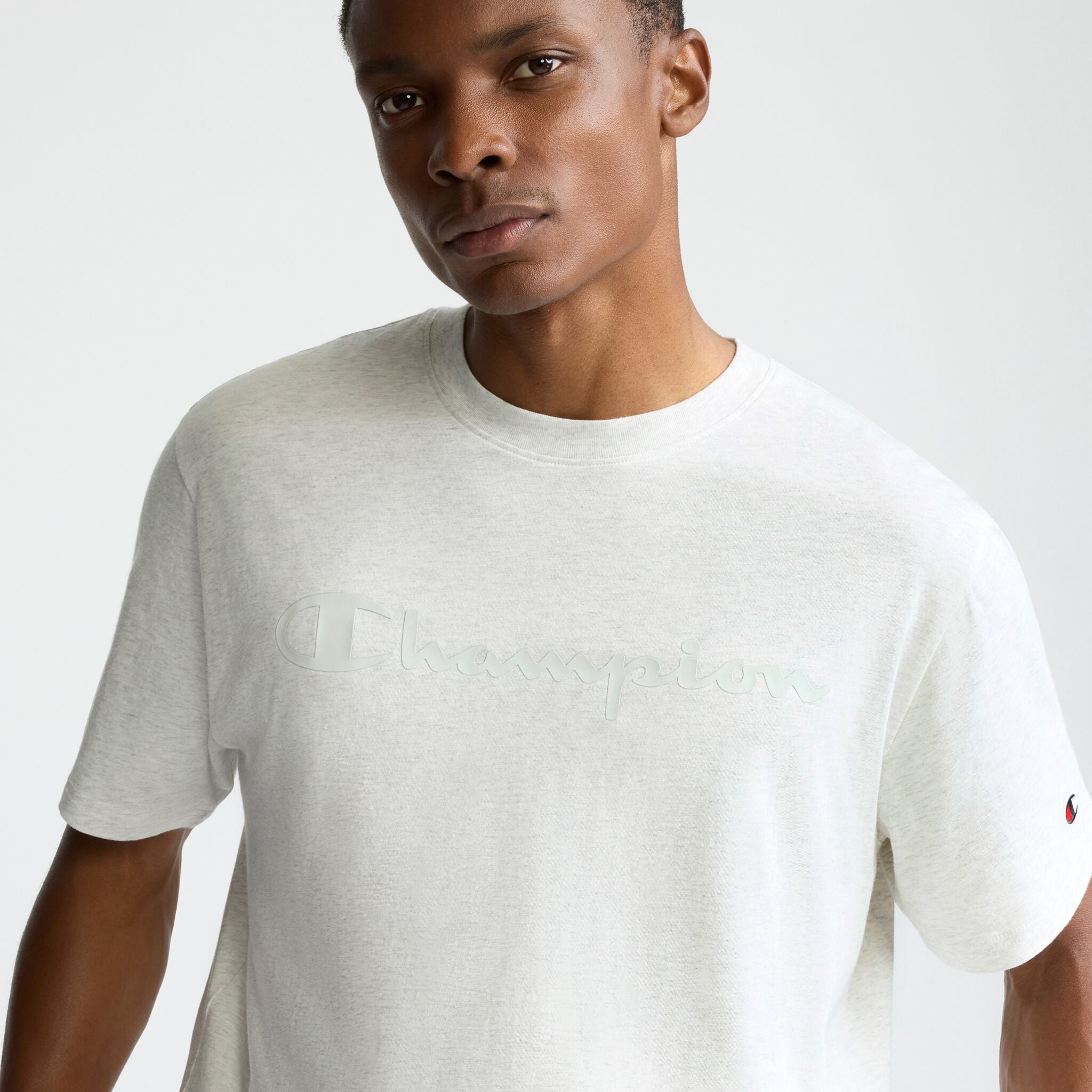 Classic Graphic T-Shirt, Tonal Script Logo - Image 2