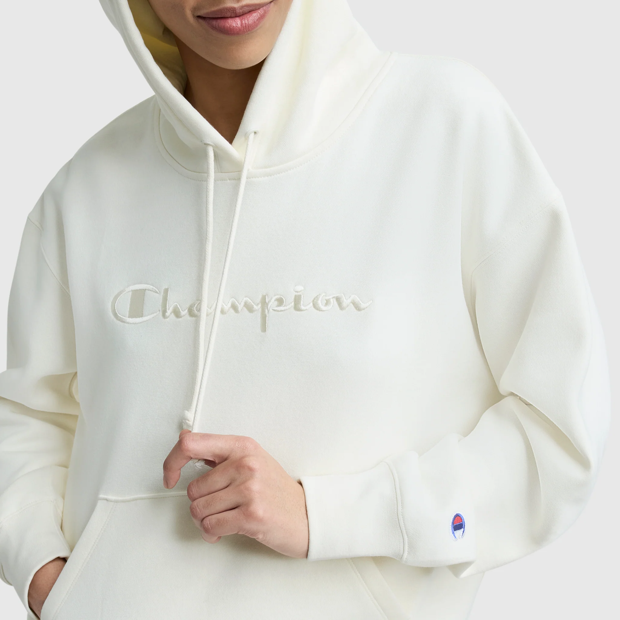 Powerblend Hoodie, Tonal Script Freshman - Image 3