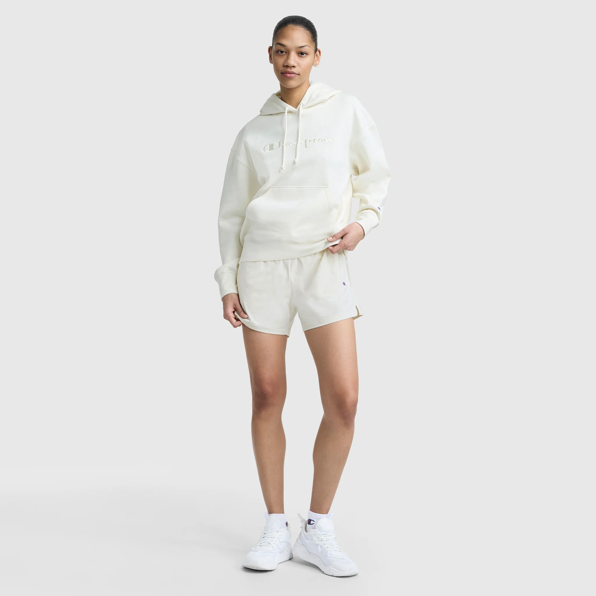 Powerblend Hoodie, Tonal Script Freshman - Image 6