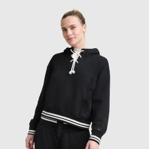 Tackle Lace Front Hoodie, Tonal Embroidered C Logo