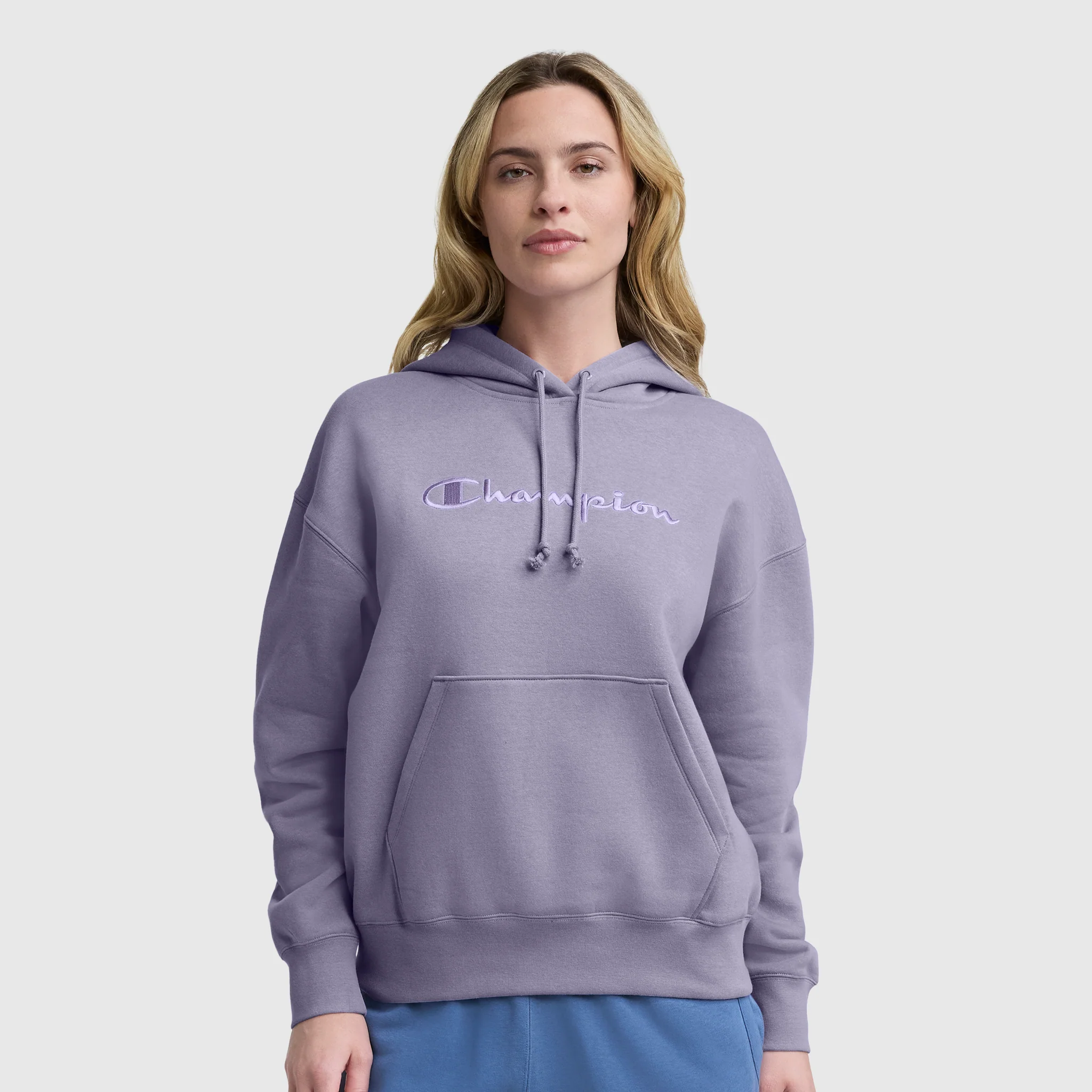 Powerblend Hoodie, Tonal Script Freshman
